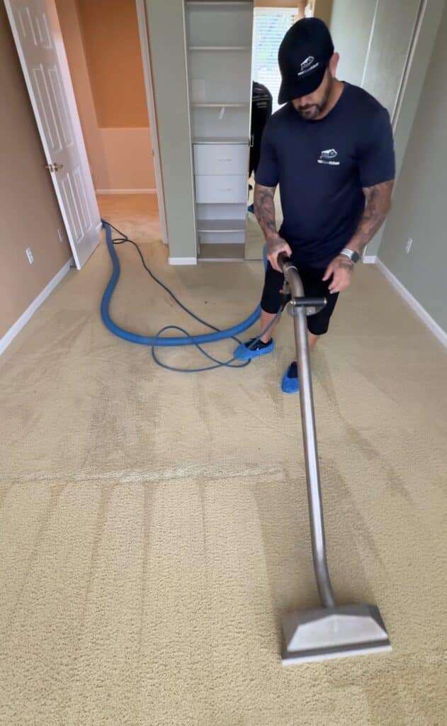 Carpet cleaning Roseville technician