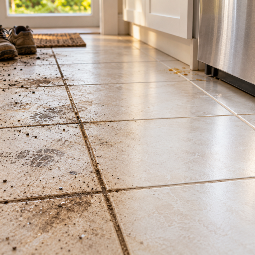 Why tile and grout gets dirty in Roseville CA